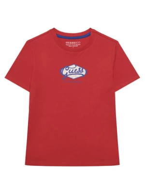 Guess T-Shirt L6RI02 K8HM4 Czerwony Regular Fit