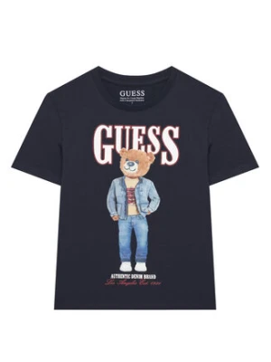 Guess T-Shirt L6RI11 K8HM4 Granatowy Regular Fit