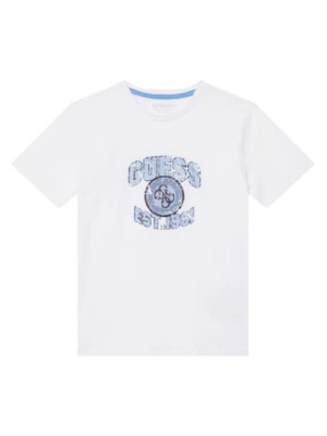 Guess T-Shirt L6RI13 K8HM4 Biały Regular Fit
