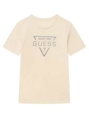 Guess T-Shirt L6RI30 I3Z14 Beżowy Regular Fit