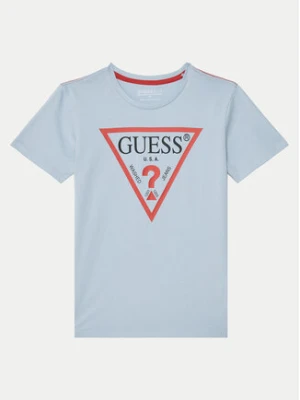 Guess T-Shirt L73I55 K8HM0 Błękitny Regular Fit