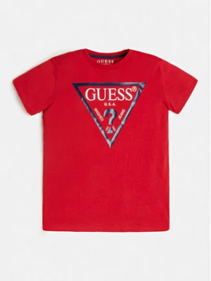 Guess T-Shirt L73I55 K8HM0 Czerwony Regular Fit