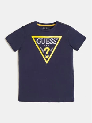 Guess T-Shirt L73I55 K8HM0 Granatowy Regular Fit