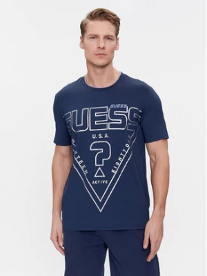 Guess T-Shirt Lugh Z4RI07 KC220 Niebieski Slim Fit