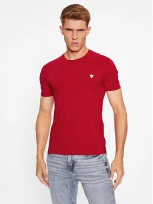 Guess T-Shirt M2YI24 J1314 Czerwony Slim Fit