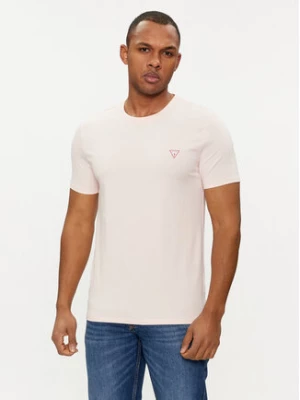 Guess T-Shirt M2YI24 J1314 Różowy Slim Fit