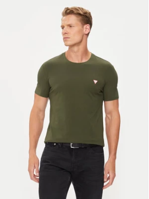 Guess T-Shirt M2YI24 J1314 Zielony Slim Fit
