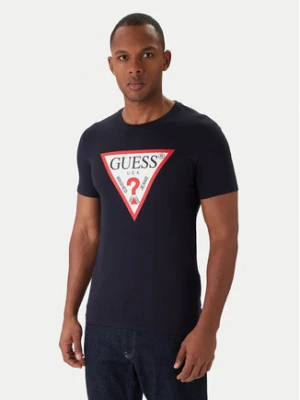 Guess T-Shirt M2YI71 I3Z14 Granatowy Slim Fit