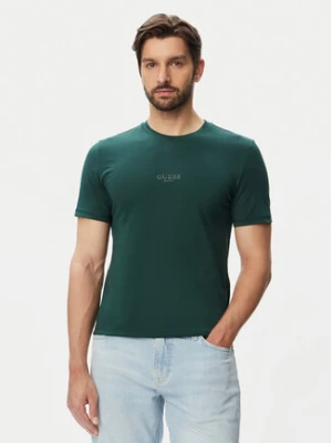 Guess T-Shirt M2YI72 I3Z14 Zielony ciemny Slim Fit