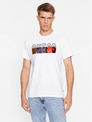 Guess T-Shirt M3BI64 KBXG1 Biały Slim Fit