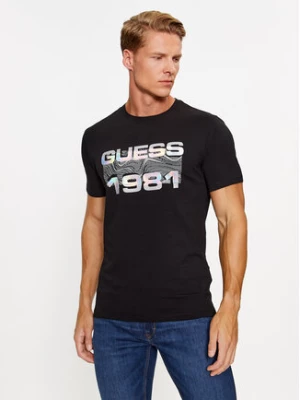 Guess T-Shirt M3BI77 J1314 Czarny Slim Fit
