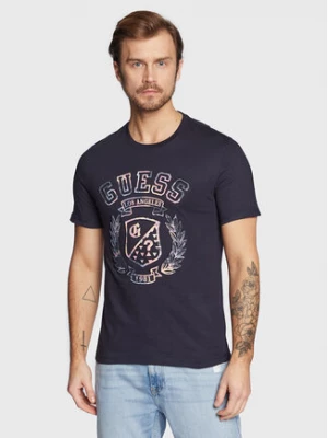 Guess T-Shirt M3RI03 I3Z14 Granatowy Slim Fit