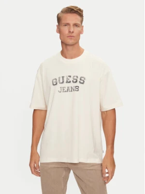 Guess T-Shirt M4BI78 K8FQ4 Écru Oversize