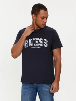 Guess T-Shirt M4GI62 I3Z14 Granatowy Regular Fit