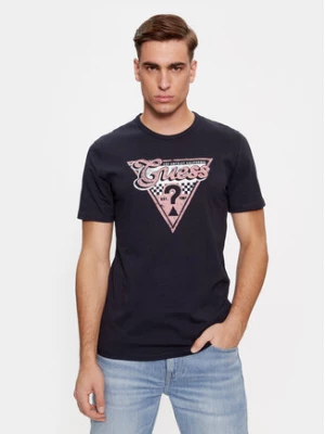 Guess T-Shirt M4RI06 I3Z14 Granatowy Regular Fit