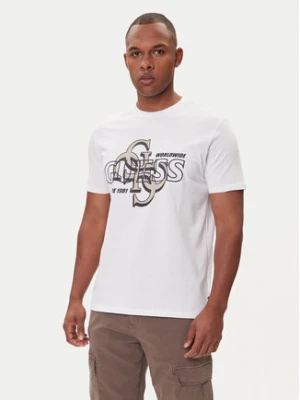 Guess T-Shirt M5BI72 I3Z14 Biały Slim Fit