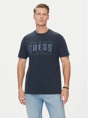 Guess T-Shirt M5GI27 KBW41 Granatowy Regular Fit