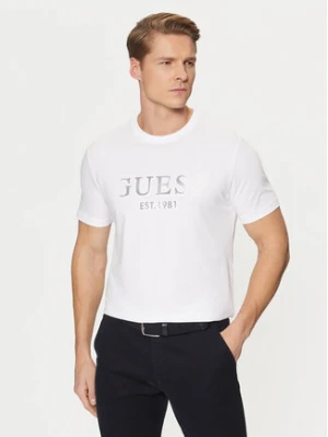 Guess T-Shirt M5RI12 J1314 Biały Slim Fit