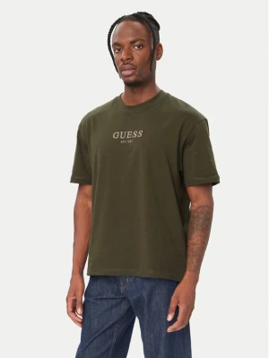 Guess T-Shirt M6BI55 K6192 Zielony ciemny Oversize
