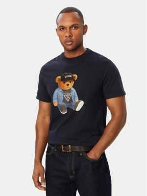 Guess T-Shirt M6BI64 K6573 Granatowy Regular Fit