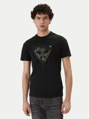 Guess T-Shirt M6GI11 K2992 Czarny Slim Fit