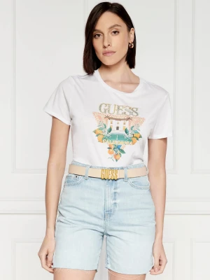 GUESS T-shirt MANSION | Regular Fit biały