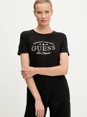 Guess t-shirt MARINA damski kolor czarny V5YI13 J1314