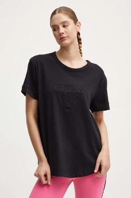 Guess t-shirt MARTINE damski kolor czarny V4YI17 KCBF0