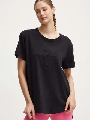 Guess t-shirt MARTINE damski kolor czarny V4YI17 KCBF0