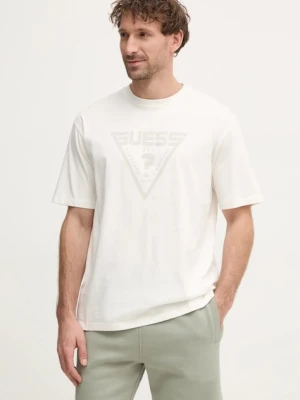 Guess T-shirt męski bawełniany AZHA