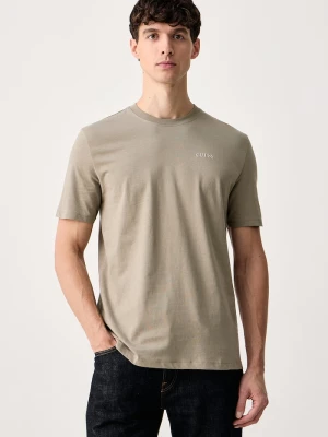 Guess T-shirt męski bawełniany MARZIO zielony