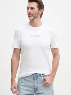 Guess t-shirt męski bawełniany z elastanem EVAN