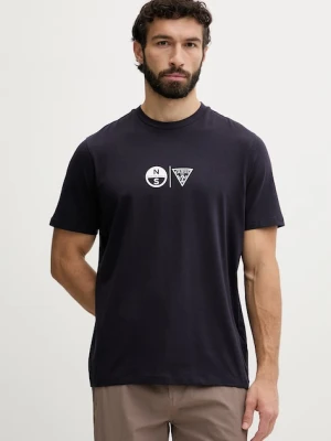 Guess t-shirt męski bawełniany z elastanem North Sails