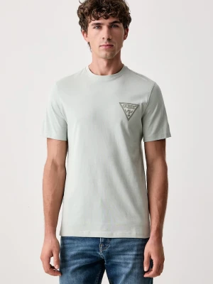 Guess T-shirt męski bawełniany zielony