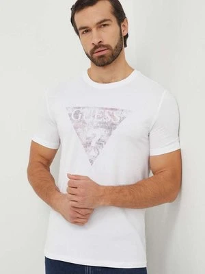 Guess t-shirt męski kolor biały z nadrukiem M4RI29 J1314