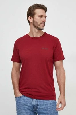 Guess t-shirt JOE męski kolor bordowy z nadrukiem U4RM01 K6YW0