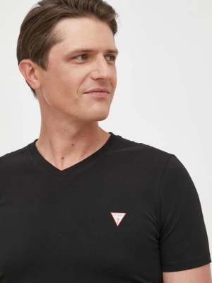 Guess t-shirt męski kolor czarny gładki M2YI32 J1314