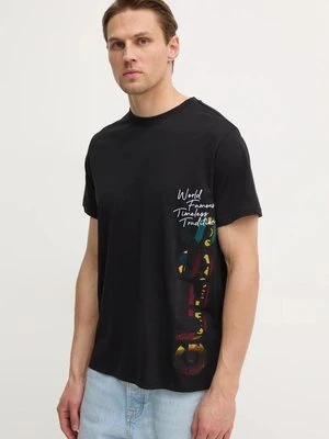 Guess t-shirt męski kolor czarny z aplikacją M5RI01 KCHA1