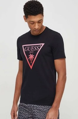 Guess t-shirt męski kolor czarny z nadrukiem F4GI00 J1311