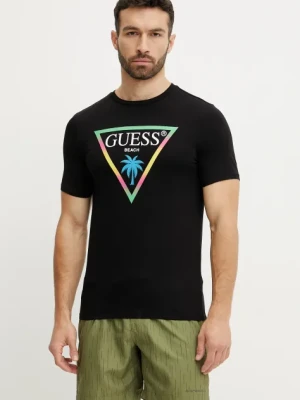 Guess t-shirt męski kolor czarny z nadrukiem F5GI00 J1314