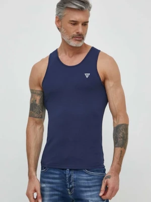 Guess t-shirt męski kolor granatowy