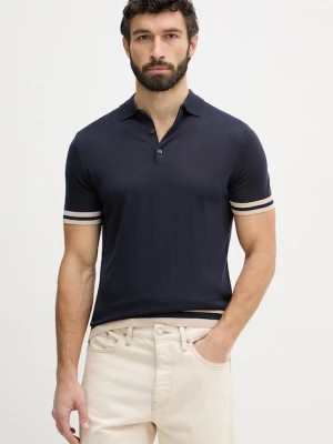 Guess t-shirt męski LARRY granatowy