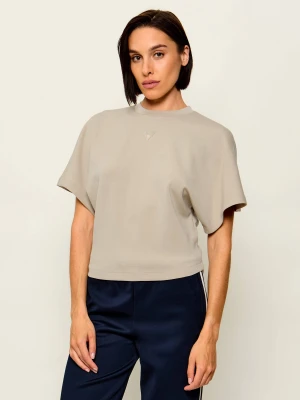GUESS T-shirt Morgana | Relaxed fit beżowy