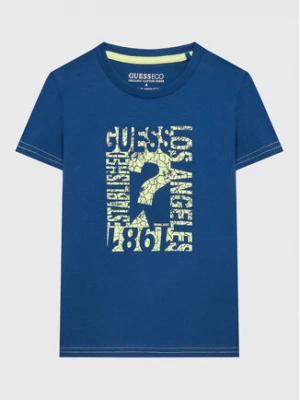 Guess T-Shirt N3GI00 K8HM0 Niebieski Regular Fit