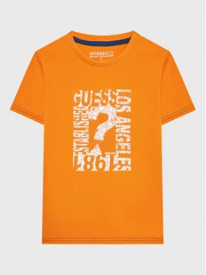 Guess T-Shirt N3GI00 K8HM0 Pomarańczowy Regular Fit
