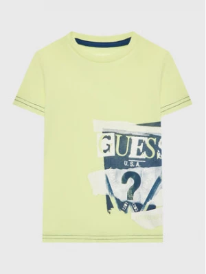 Guess T-Shirt N3GI01 K8HM0 Żółty Regular Fit