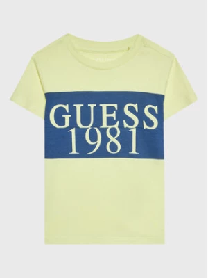 Guess T-Shirt N3GI02 K8HM0 Żółty Regular Fit