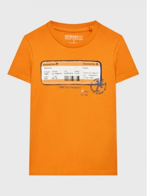 Guess T-Shirt N3GI06 K8HM0 Pomarańczowy Regular Fit