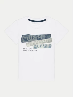 Guess T-Shirt N4BI19 I3Z14 Biały Regular Fit