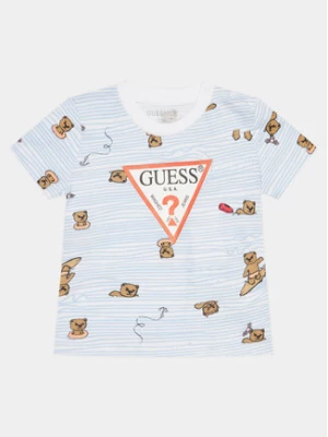 Guess T-Shirt N4GI23 K8HM3 Niebieski Regular Fit